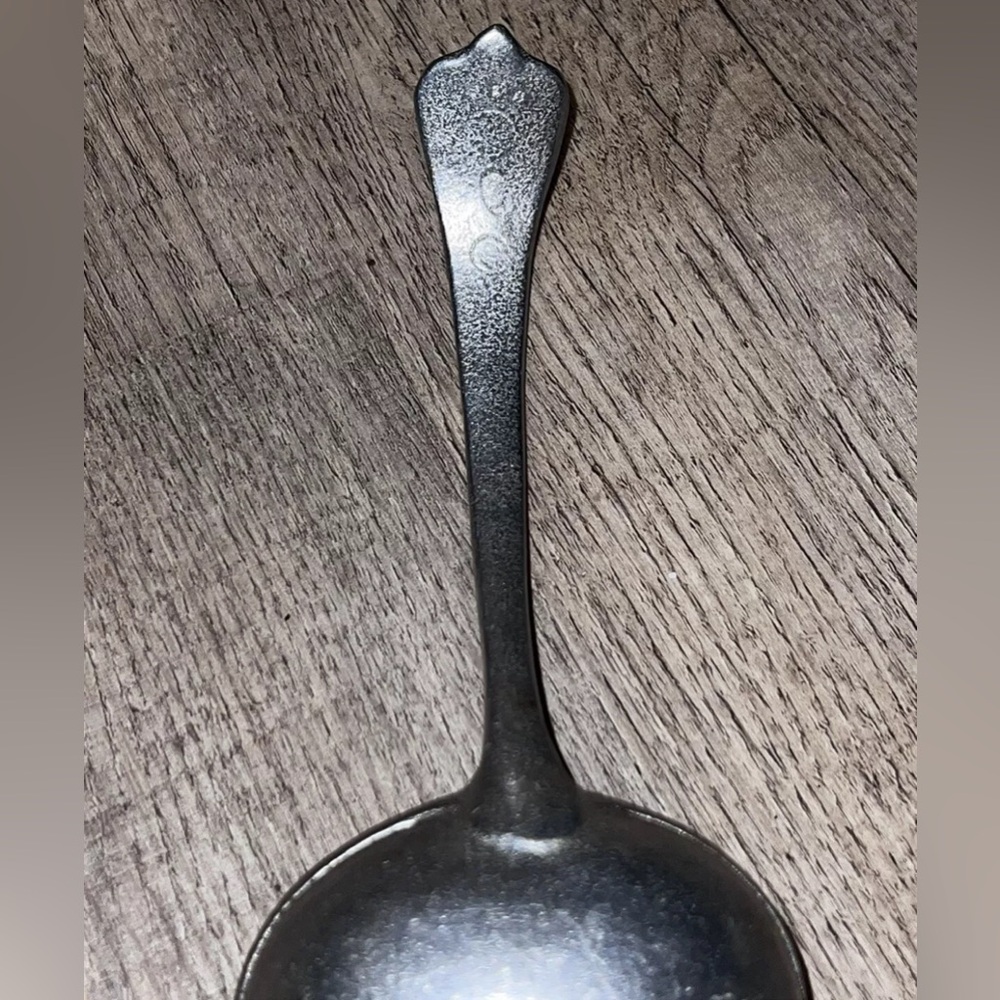 Vintage Wilton Columbia Armetale Pewter Serving Spoon/Soup Tureen Ladle 8”x3” - Picture 6 of 9